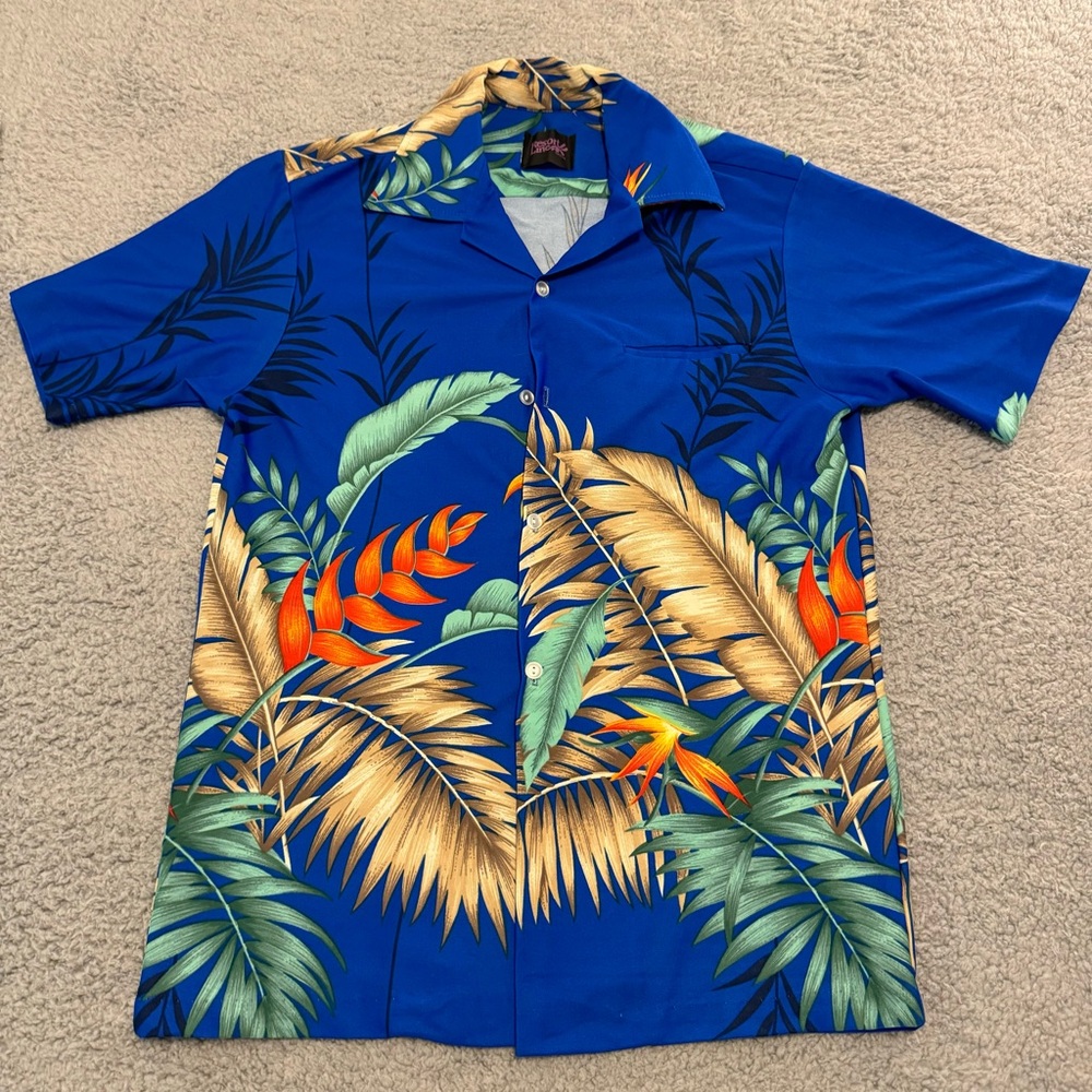 Vintage‎ resort line hawaii floral shirt 1970s/80s single stitch men’s med/Lg